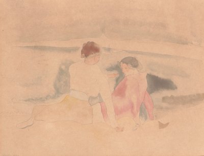 Bez tytułu (Dwie kobiety i łodzie) autorstwa Charles Demuth