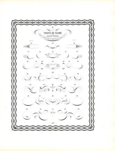 Kaligraficzne flamastry - kontynuacja pierwszej serii (druk) autorstwa Charles Derriey
