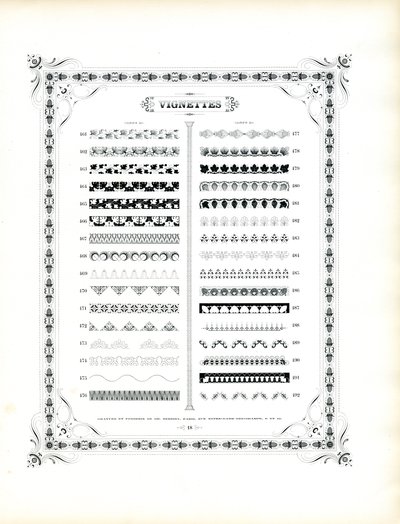 Ozdobne ramki i winiety, korpus 20 (kontynuacja) (druk) autorstwa Charles Derriey