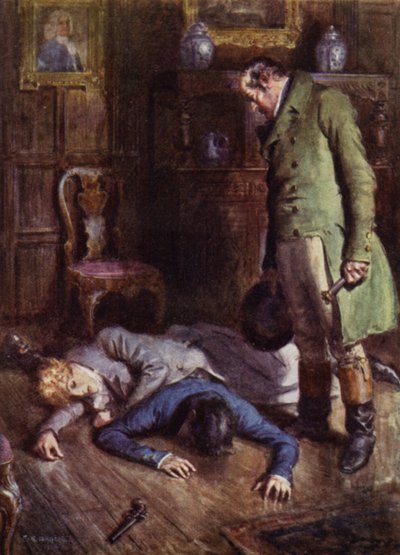 Ilustracja do The Amateur Gentleman autorstwa Jeffery Farnol (kolor lito) autorstwa Charles Edmund (after) Brock