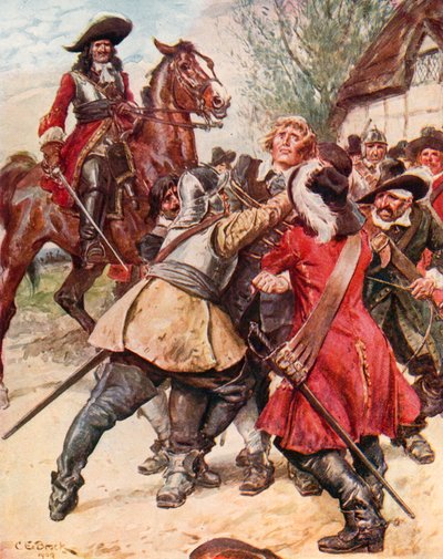 Zanim zdążyłem pomyśleć o oporze, wokół mnie rzucono mocne liny autorstwa Charles Edmund Brock