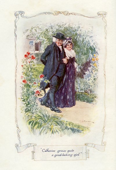 Katarzyna wyrasta na całkiem ładną dziewczynę, 1907 (ilustracja) autorstwa Charles Edmund Brock