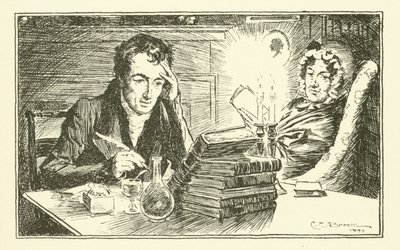 Charles Lamb ze swoją siostrą Mary (grafika) autorstwa Charles Edmund Brock