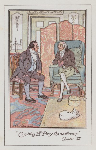 Ilustracja do Emmy autorstwa Jane Austen (kolor lito) autorstwa Charles Edmund Brock