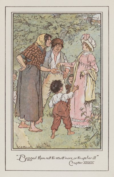 Ilustracja do Emmy autorstwa Jane Austen (kolor lito) autorstwa Charles Edmund Brock