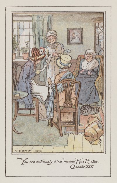 Ilustracja do Emmy autorstwa Jane Austen (kolor lito) autorstwa Charles Edmund Brock