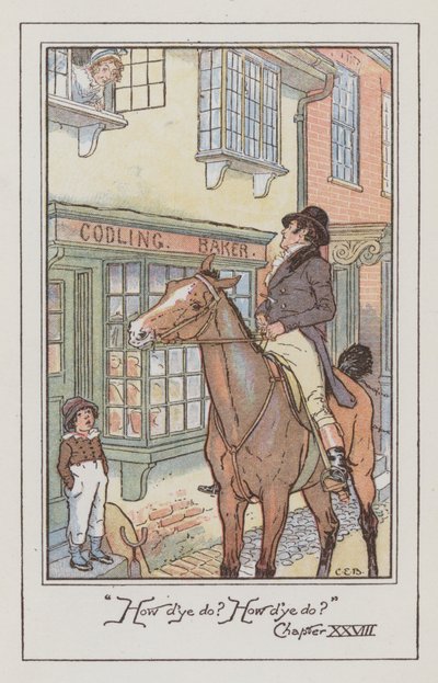 Ilustracja do Emmy autorstwa Jane Austen (kolor lito) autorstwa Charles Edmund Brock