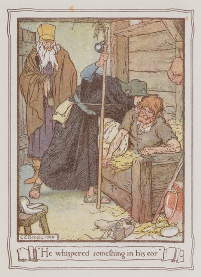 Ilustracja do Ivanhoe autorstwa Sir Waltera Scotta (kolor lito) autorstwa Charles Edmund Brock