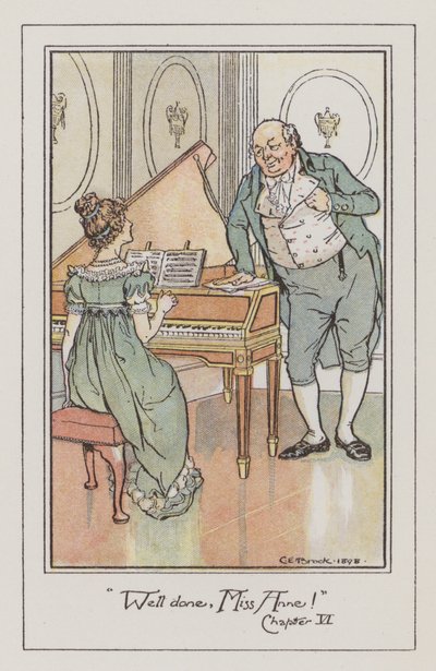 Ilustracja do perswazji (kolor lito) autorstwa Charles Edmund Brock