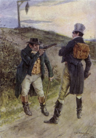 Ilustracja do The Broad Highway romans z Kent autorstwa Charles Edmund Brock
