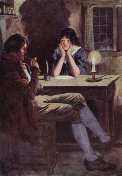 Ilustracja do książki The Broad Highway a Romance of Kent autorstwa Charles Edmund Brock