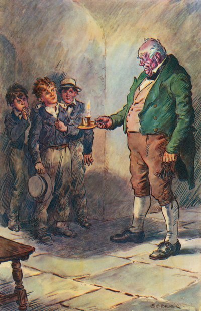 Ilustracja do „Szkoły Toma Browna” autorstwa Thomasa Hughes autorstwa Charles Edmund Brock