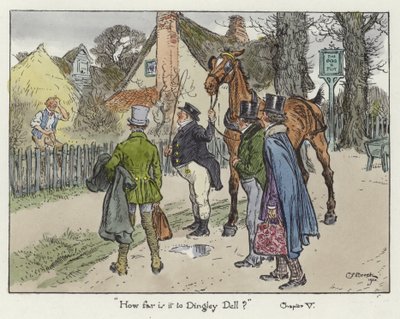 Ilustracja do dokumentów Pickwicka autorstwa Charles Edmund Brock
