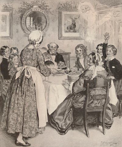 Niech pomyślę o wygodnych rodzinnych obiadach., 1862, 1923. autorstwa Charles Edmund Brock