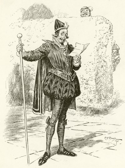 Malvolio autorstwa Charles Edmund Brock