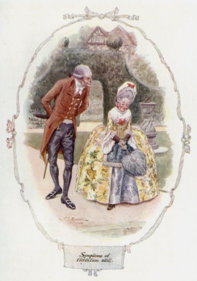 Objawy flirtu nadal (kolor lito) autorstwa Charles Edmund Brock