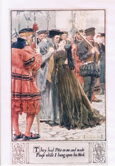 Mieli pitie na mnie i zrobili pauzę, gdy wisiałam na jego szyi autorstwa Charles Edmund Brock