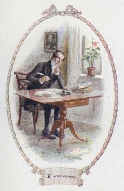 Pisać kazania (kolor lito) autorstwa Charles Edmund Brock