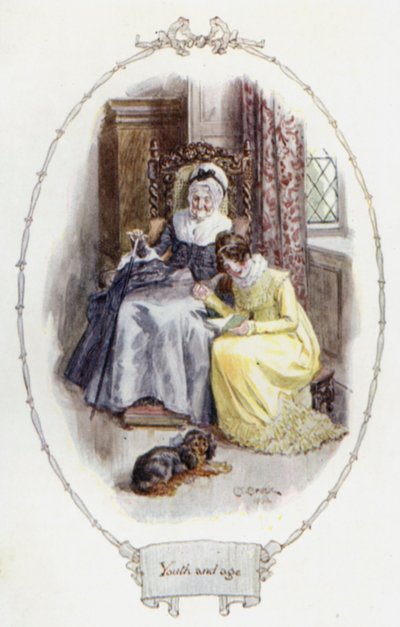 Młodość i wiek (kolor lito) autorstwa Charles Edmund Brock