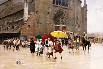 Po kościele, autorstwa Charles Edouard Delort