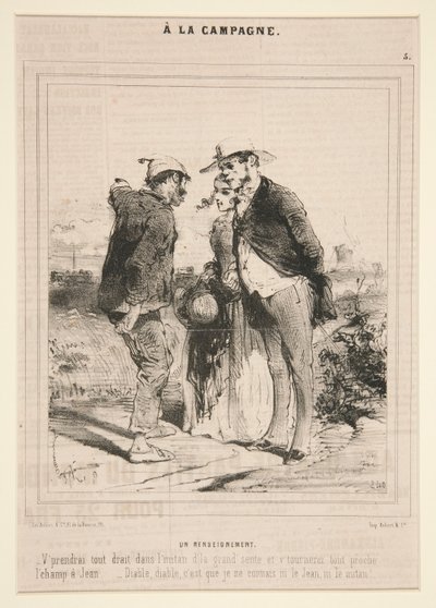 Inteligencja (Informacja), z cyklu A la Campagne autorstwa Charles Edouard de Beaumont