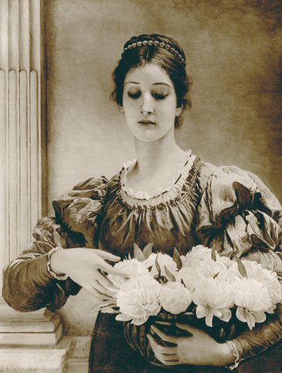 Piwonie (fotograwiura) autorstwa Charles Edward (after) Perugini