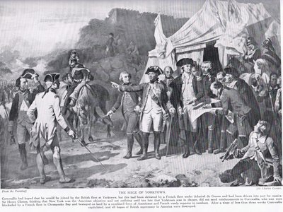 Oblężenie Yorktown, ilustracja z 