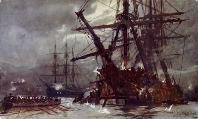 Wycięcie Hermiony (Odwet), 1799 autorstwa Charles Edward Dixon