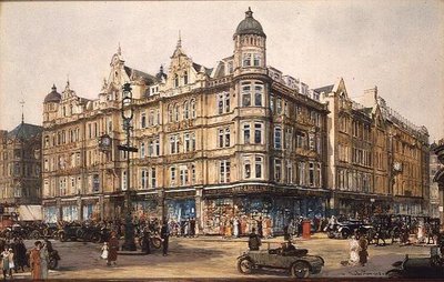 Stary budynek, Bourne i Hollingsworth, Oxford Street autorstwa Charles Edward Dixon