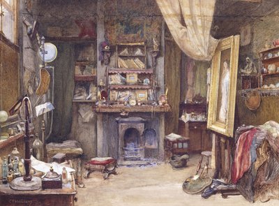 Pracownia Artysty, 1885 autorstwa Charles Edward Holloway
