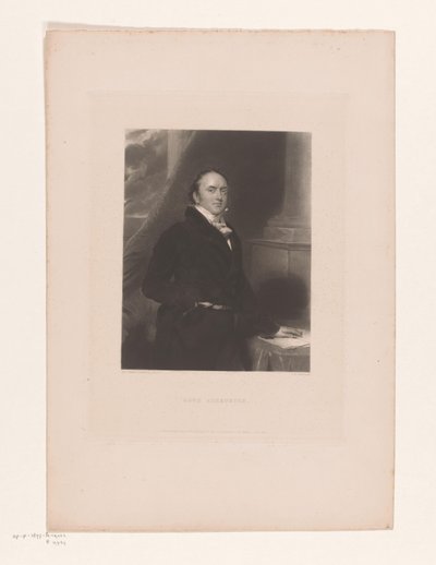 Portret van Alexander Baring Lord Ashburton (tytuł na obiekcie) autorstwa Charles Edward Wagstaff