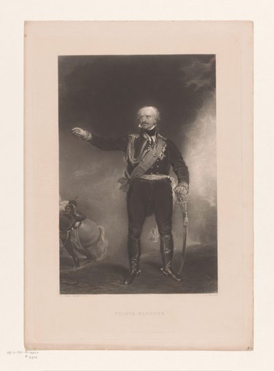 Portret Gebharda Leberechta autorstwa Blücher Książę Blucher (tytuł na obiekcie) autorstwa Charles Edward Wagstaff