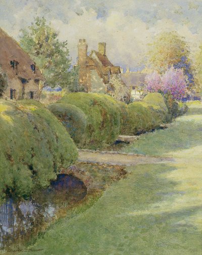 The Box Hedge, Warborough, Oxon autorstwa Charles Edwin Flower