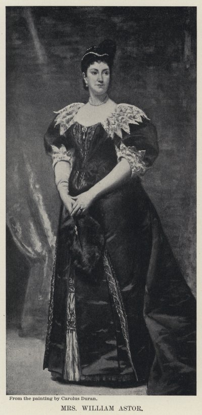 Pani William Astor (lito) autorstwa Charles Emile Auguste Carolus Duran