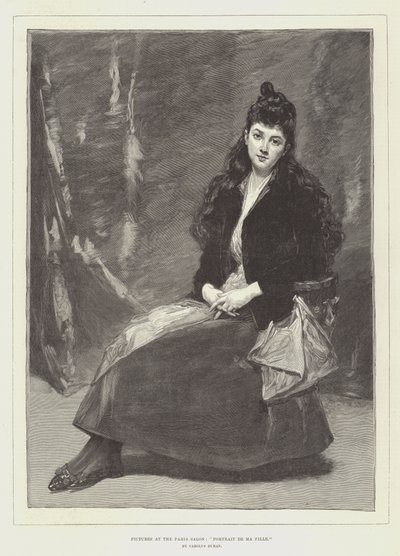 Zdjęcia z Salonu Paryskiego, Portrait de Ma Fille autorstwa Charles Emile Auguste Carolus Duran