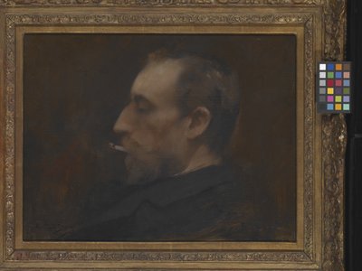 Portret mężczyzny (olej na drewnie) autorstwa Charles Emile Auguste Carolus Duran