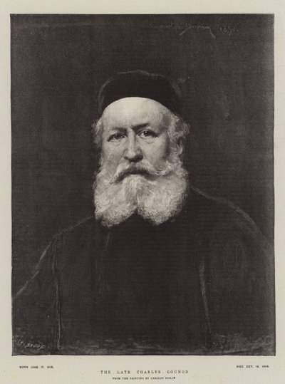 Późny Karol Gounod autorstwa Charles Emile Auguste Carolus Duran