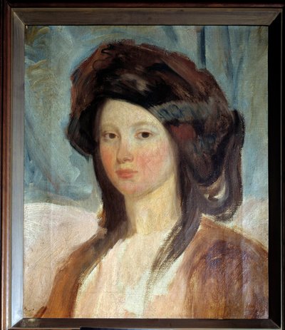 Portret Juliette Drouet (1806-1883), aktorki i kochanki Victora Hugo Obraz Charlesa Emile Champmartina (1797-1883) XIX-wieczny Paryż, dom Victor Hugo autorstwa Charles Emile Callande de Champmartin