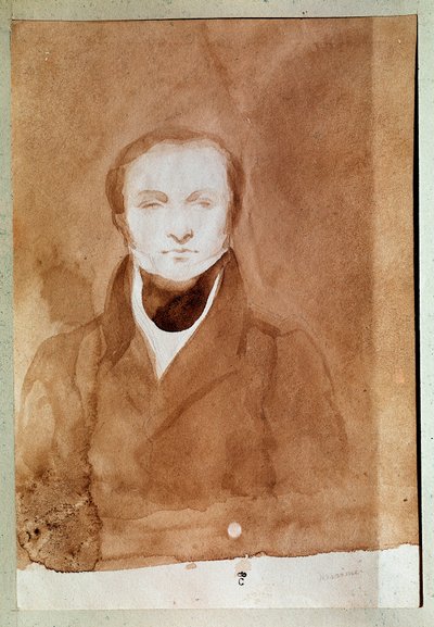 Portret Prospera Merimee (1803-1870) francuskiego pisarza. Rysunek Charlesa Emile