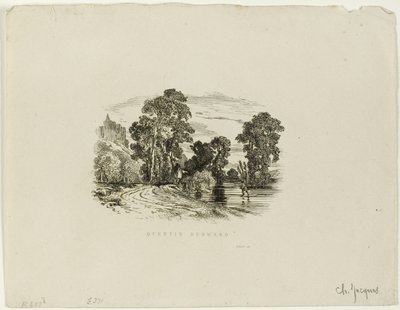 Zamek autorstwa Charles Emile Jacque