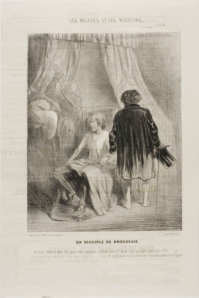 Wyznawca Broussais (tablica 7) autorstwa Charles Emile Jacque
