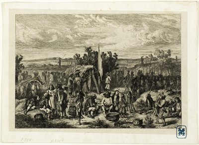 Obóz rojalistów autorstwa Charles Emile Jacque