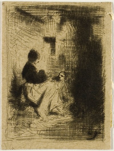Kobieta i jej dziecko autorstwa Charles Emile Jacque