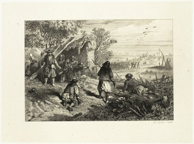Zasadzka autorstwa Charles Emile Jacque