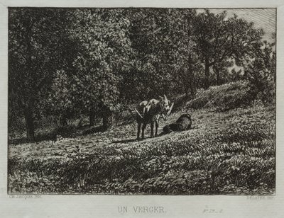 Sad. autorstwa Charles Emile Jacque