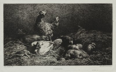 Kurczaki autorstwa Charles Emile Jacque