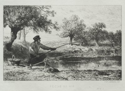 Wędkarstwo autorstwa Charles Emile Jacque