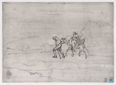 Ucieczka do Egiptu, 1848. autorstwa Charles Emile Jacque