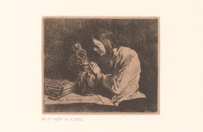 Młody człowiek z dzbanem autorstwa Charles Emile Jacque