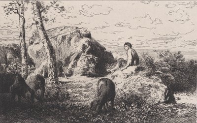 Syn marnotrawny, ca. 1868. autorstwa Charles Emile Jacque